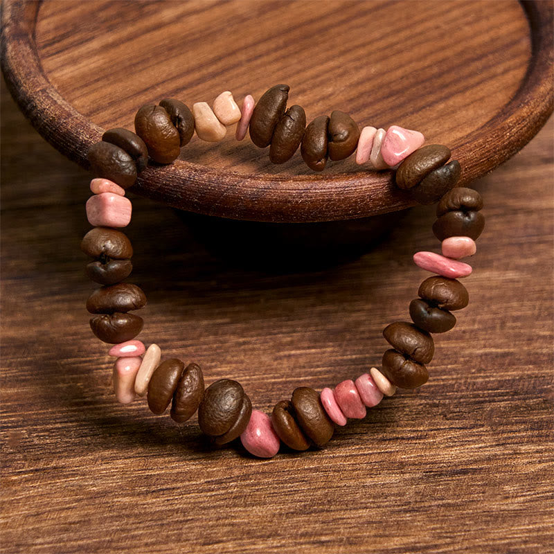Buddha Stones Handmade Natural Coffee Beans Amethyst Citrine Amazonite Irregular Crystal Bracelet - image 17