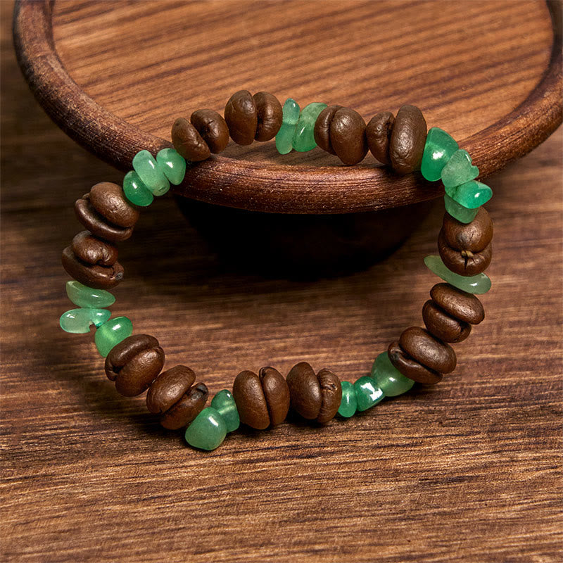 Buddha Stones Handmade Natural Coffee Beans Amethyst Citrine Amazonite Irregular Crystal Bracelet - image 27