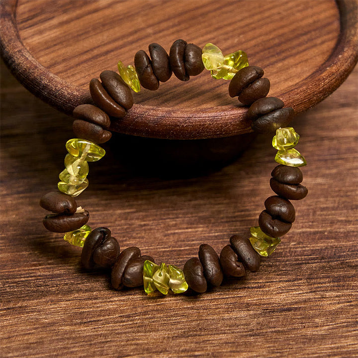 Buddha Stones Handmade Natural Coffee Beans Amethyst Citrine Amazonite Irregular Crystal Bracelet - image 37