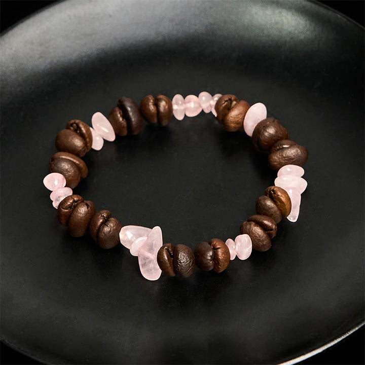 Buddha Stones Handmade Natural Coffee Beans Amethyst Citrine Amazonite Irregular Crystal Bracelet - image 33