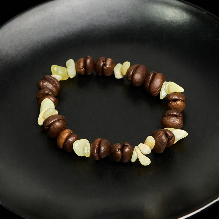 Buddha Stones Handmade Natural Coffee Beans Amethyst Citrine Amazonite Irregular Crystal Bracelet - image 48