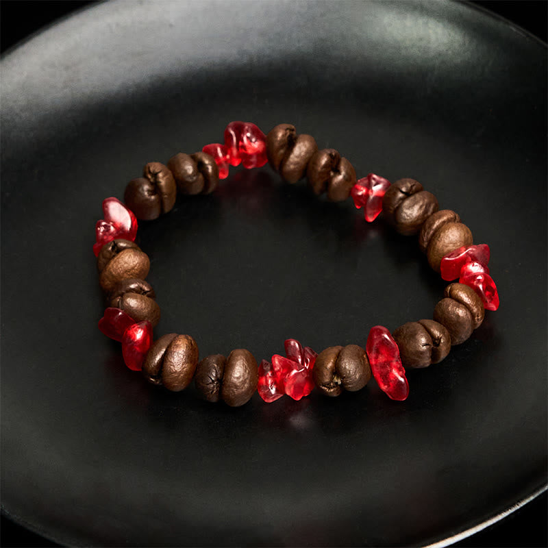 Buddha Stones Handmade Natural Coffee Beans Amethyst Citrine Amazonite Irregular Crystal Bracelet - image 43