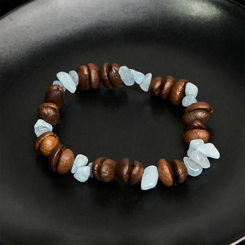 Buddha Stones Handmade Natural Coffee Beans Amethyst Citrine Amazonite Irregular Crystal Bracelet - image 23