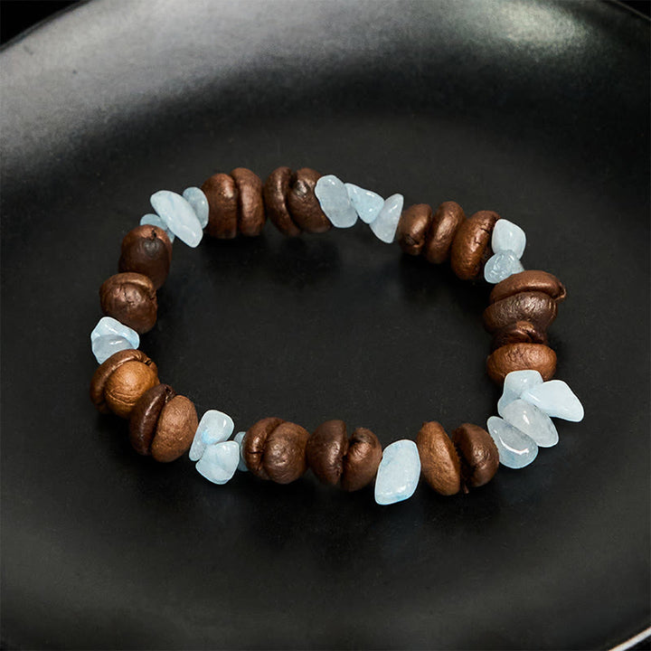 Buddha Stones Handmade Natural Coffee Beans Amethyst Citrine Amazonite Irregular Crystal Bracelet - image 23
