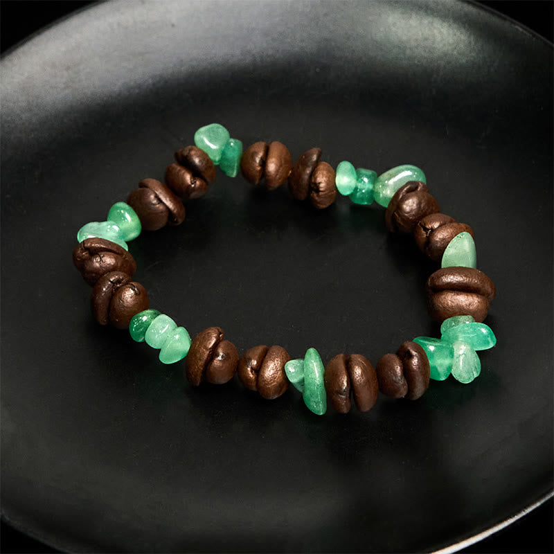 Buddha Stones Handmade Natural Coffee Beans Amethyst Citrine Amazonite Irregular Crystal Bracelet - image 28