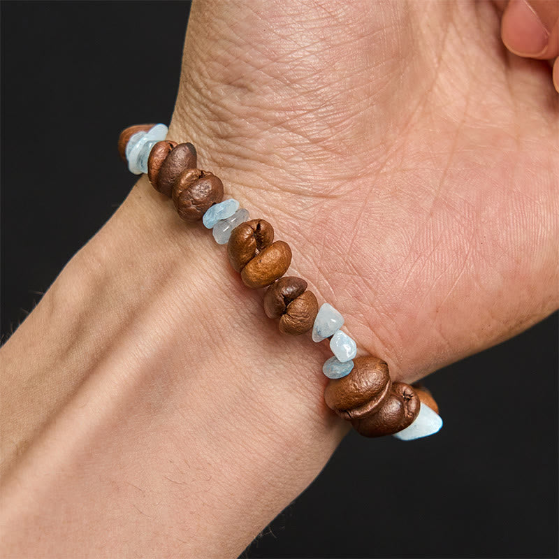 Buddha Stones Handmade Natural Coffee Beans Amethyst Citrine Amazonite Irregular Crystal Bracelet - image 24