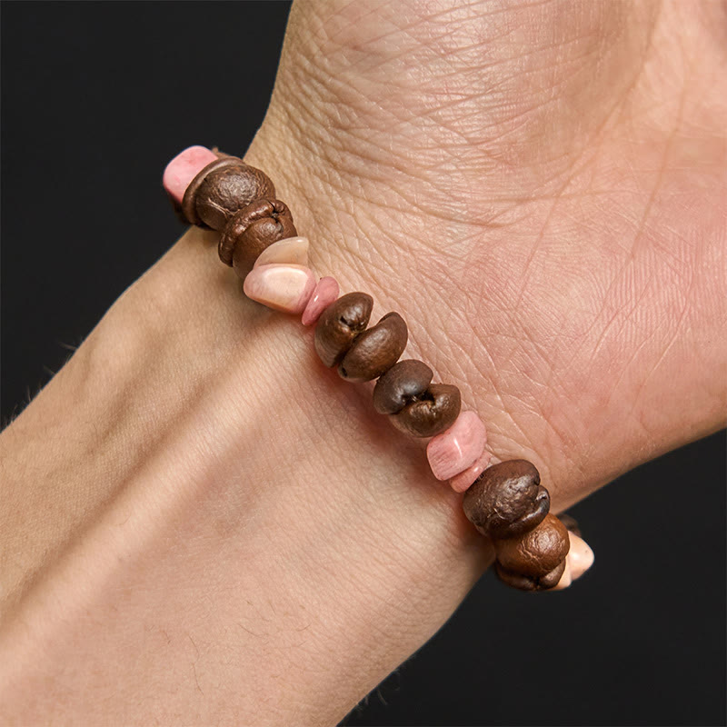 Buddha Stones Handmade Natural Coffee Beans Amethyst Citrine Amazonite Irregular Crystal Bracelet - image 19