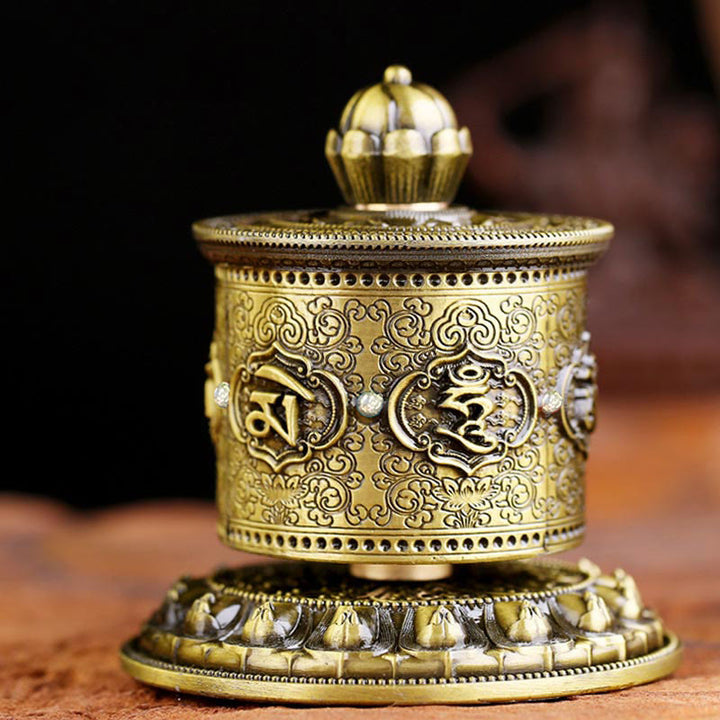 Buddha Stones Tibetan Blessing Prayer Wheel Car Decoration - image 1