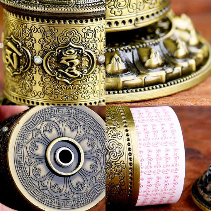Buddha Stones Tibetan Blessing Prayer Wheel Car Decoration - image 8