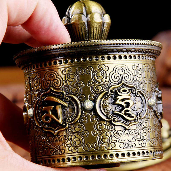 Buddha Stones Tibetan Blessing Prayer Wheel Car Decoration - image 2