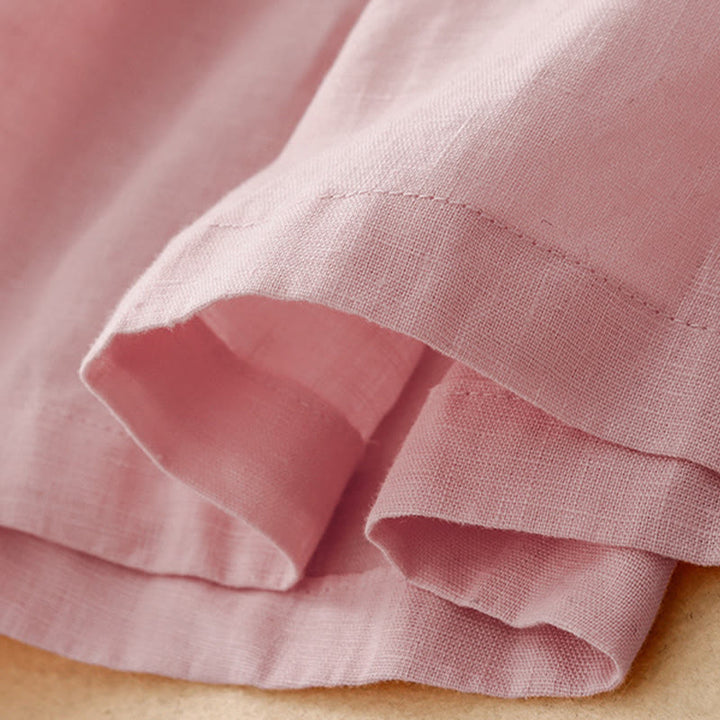 Buddha Stones Summer Elastic Waist Women's Capri Cropped Wide Leg Pants With Pockets - image 10