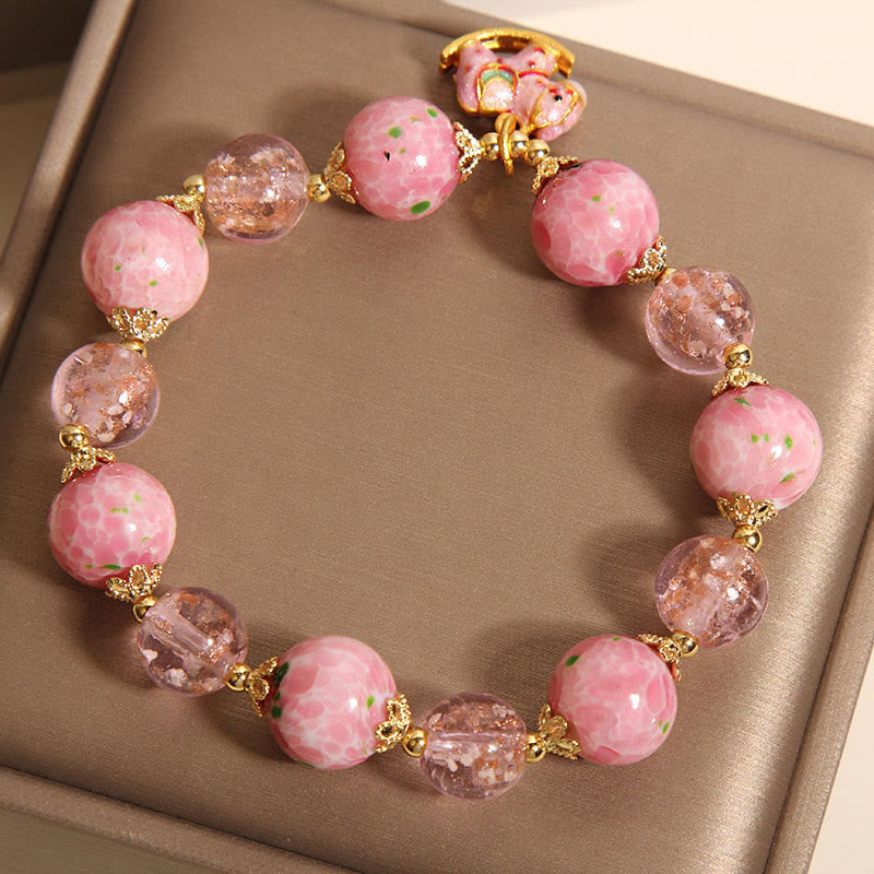 Buddha Stones Rocking Horse Liuli Bracelet - image 4