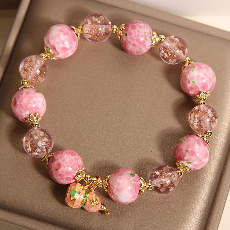 Buddha Stones Gourd Liuli Bracelet - image 4