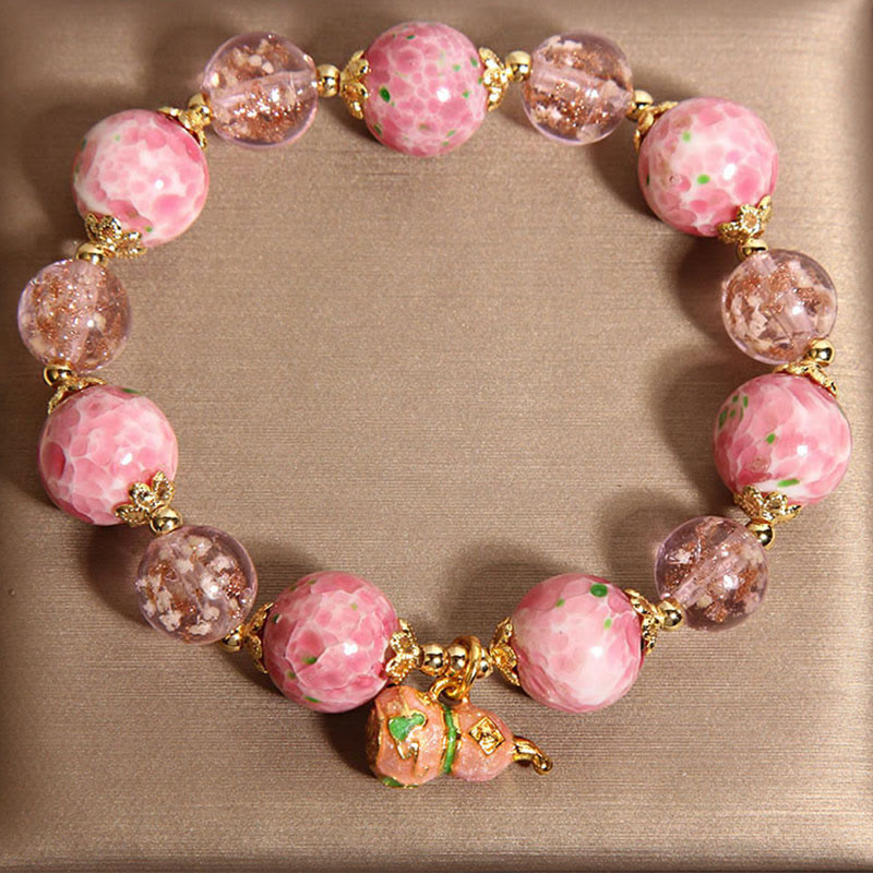 Buddha Stones Gourd Liuli Bracelet - image 3