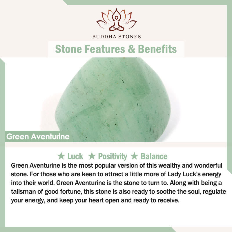 Buddha Stones Natural Bamboo Flower Green Aventurine Pearl Balance Bracelet - image 1