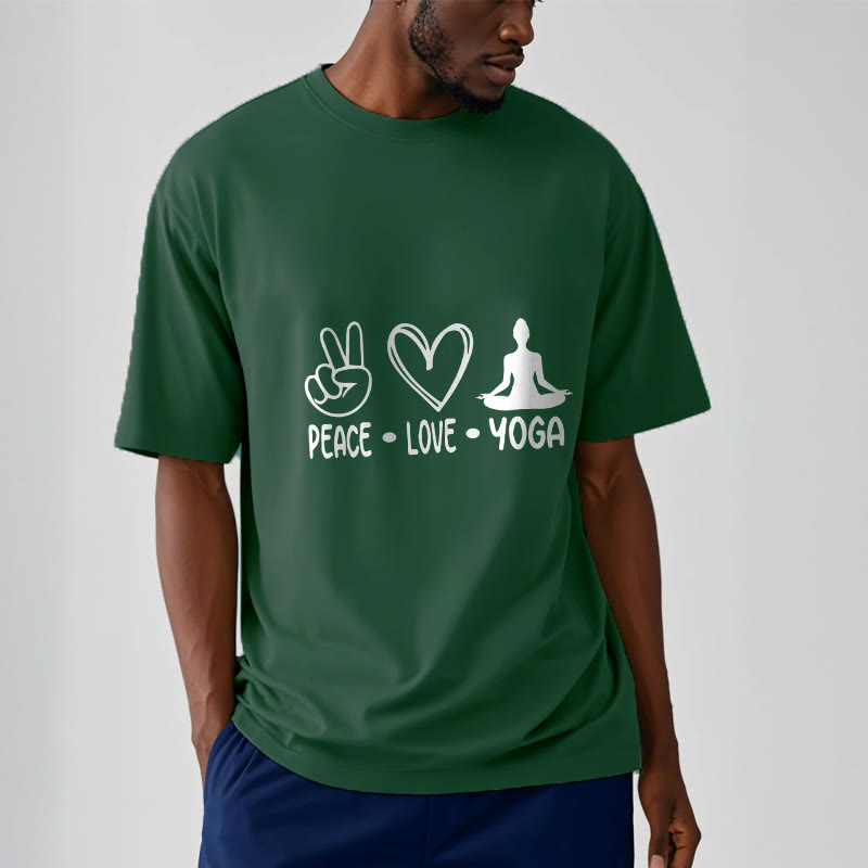 Buddha Stones Casual Hand Gesture Heart Yoga Pose Pattern Tee T-shirt - image 11