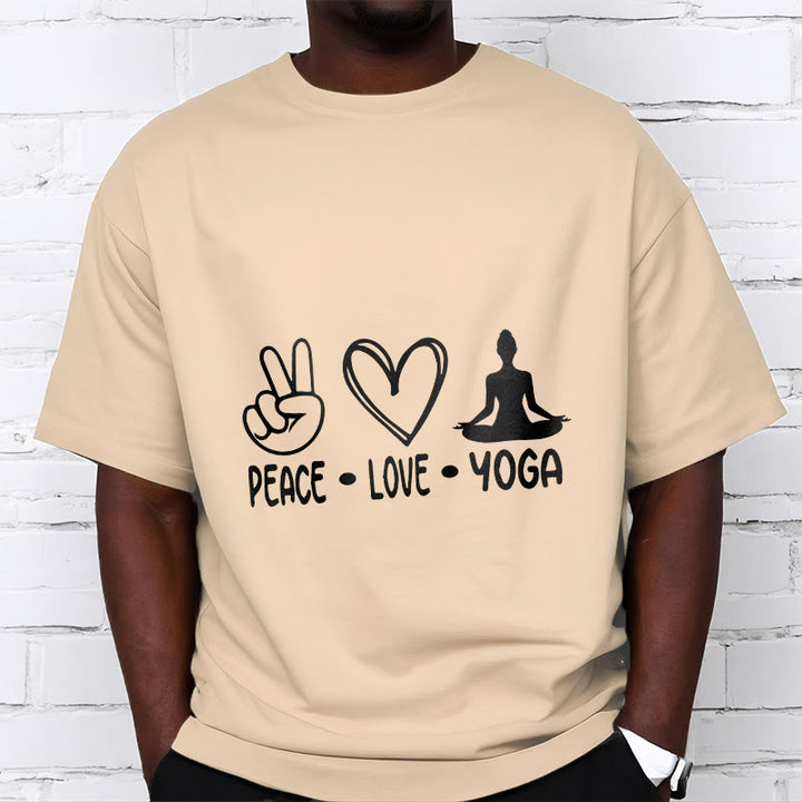 Buddha Stones Casual Hand Gesture Heart Yoga Pose Pattern Tee T-shirt - image 9