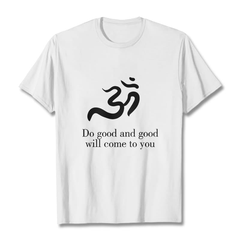 Buddha Stones Casual Om Symbol Sanskrit Spiritual Design Cotton Tee T-shirt - White - 2XL - image 5