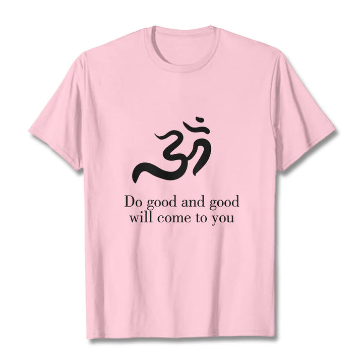Buddha Stones Casual Om Symbol Sanskrit Spiritual Design Cotton Tee T-shirt - LightPink - 2XL - image 12