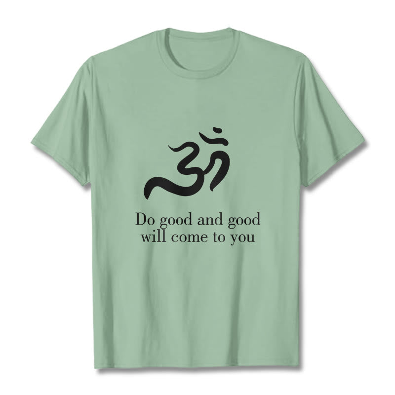Buddha Stones Casual Om Symbol Sanskrit Spiritual Design Cotton Tee T-shirt - PaleGreen - 2XL - image 14