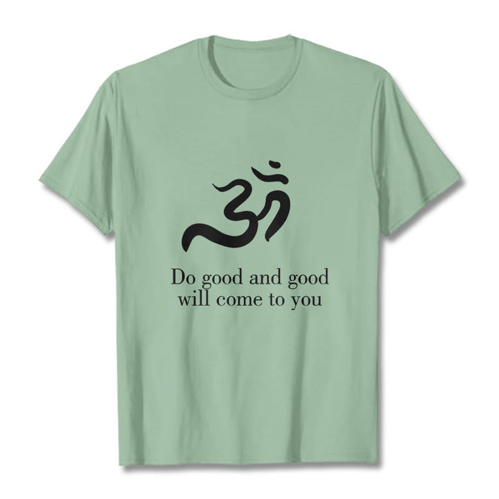Buddha Stones Casual Om Symbol Sanskrit Spiritual Design Cotton Tee T-shirt - PaleGreen - 2XL - image 14