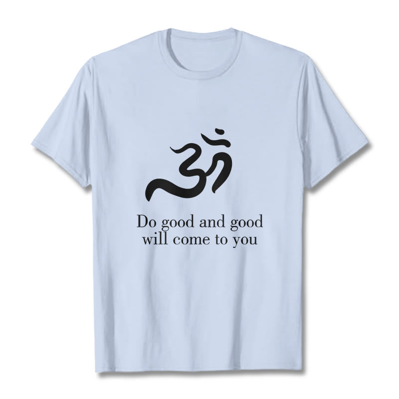 Buddha Stones Casual Om Symbol Sanskrit Spiritual Design Cotton Tee T-shirt - LightCyan - 2XL - image 18