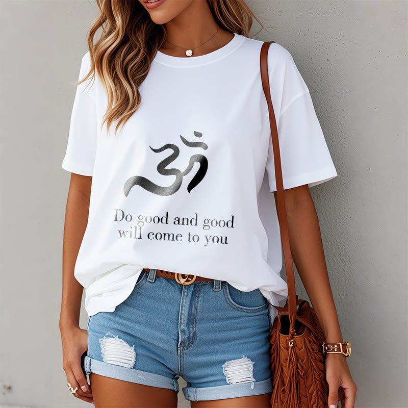 Buddha Stones Casual Om Symbol Sanskrit Spiritual Design Cotton Tee T-shirt - image 7