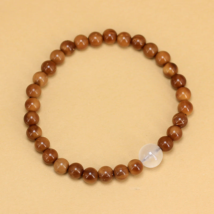 Buddha Stones Kuka Seed Agate Stone Luck Bracelet - image 3