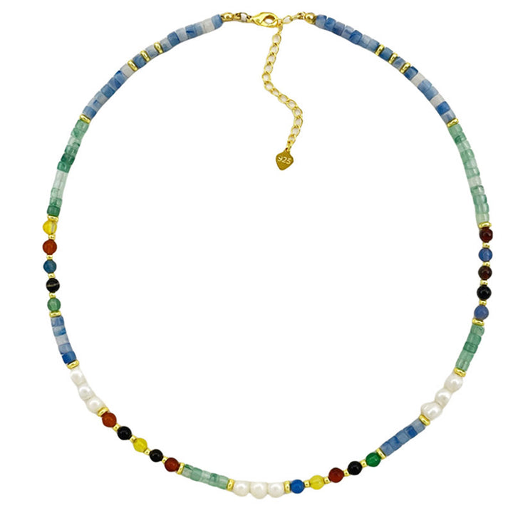 Buddha Stones Pearl Glass Healing Necklace Pendant - image 7