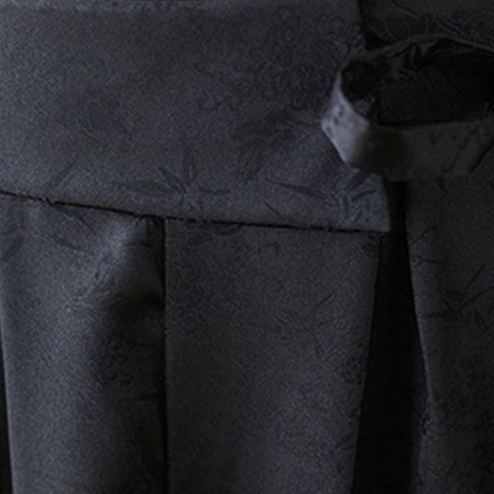 Buddha Stones Casual Jacquard Lace-up Cotton Women's Wide Leg Pants With Pockets - image 17
