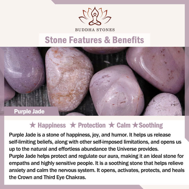 Buddha Stones Natural Dunhuang Colorful Beads Amethyst Lazurite Balance Bracelet - image 11