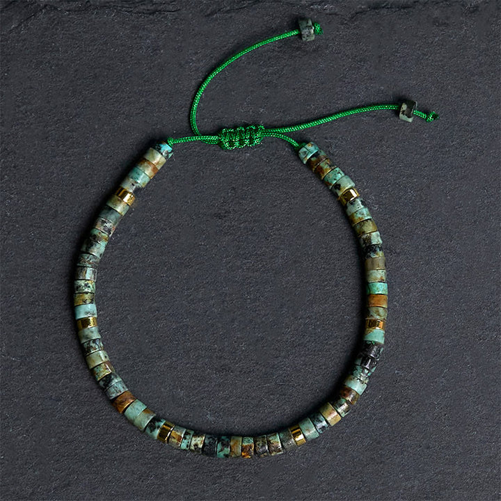 Buddha Stones Turquoise Purification Spacer Bead Bracelet - Turquoise (Wrist Circumference 17-25cm) - image 0