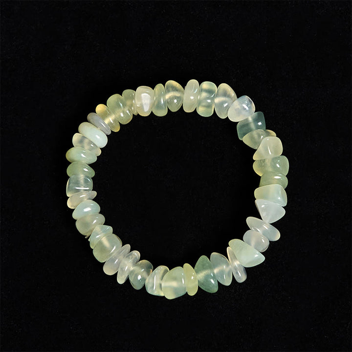 Buddha Stones Natural Peridot Irregular Blocks Peace Bracelet - image 2