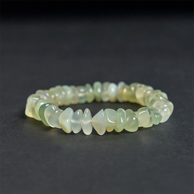 Buddha Stones Natural Peridot Irregular Blocks Peace Bracelet - image 5