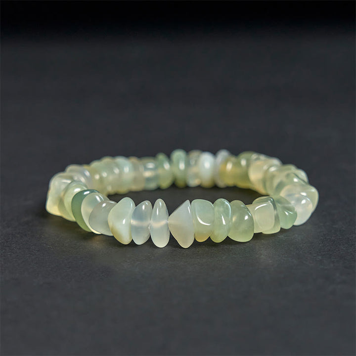 Buddha Stones Natural Peridot Irregular Blocks Peace Bracelet - image 5