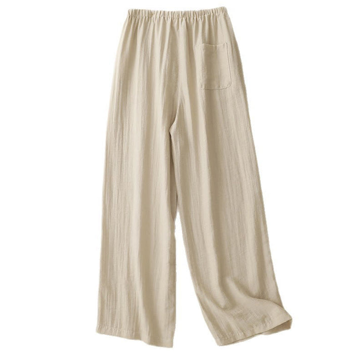Buddha Stones Summer Drawstring Design Women's Wide Leg Pants With Pockets - image 14