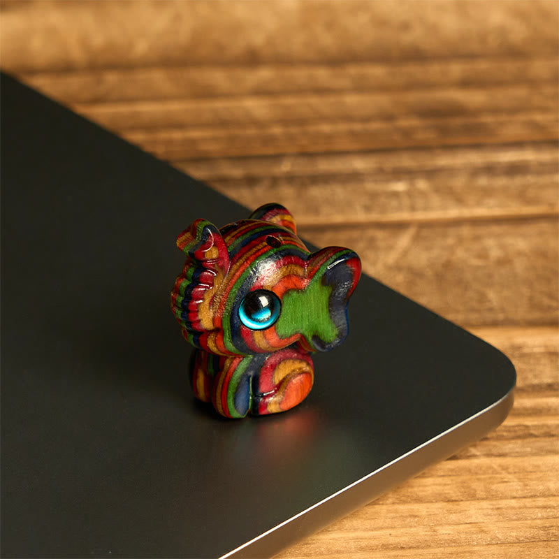 Buddha Stones "Hoping for Strength and Good Fortune" 2Pcs Mini Elephant Includes Gift Message Card - image 4