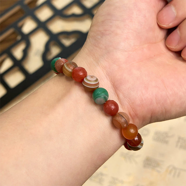 Buddha Stones Natural Alashan Agate Confidence Bracelet - image 5