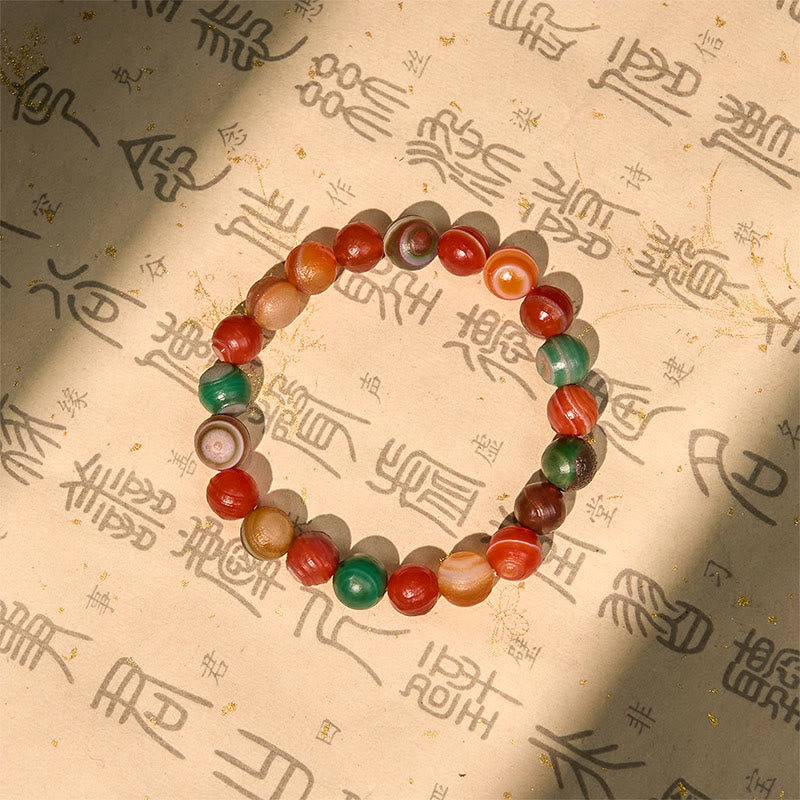 Buddha Stones Natural Alashan Agate Confidence Bracelet - image 3