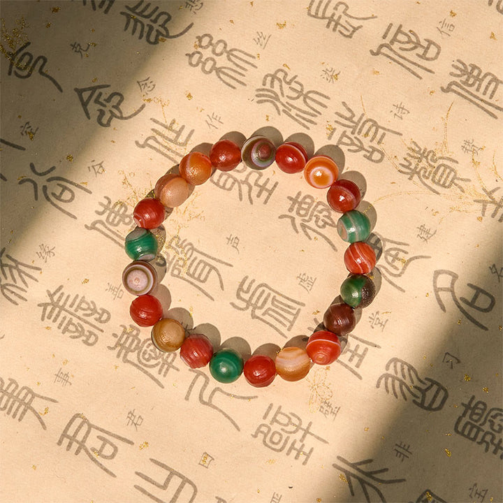 Buddha Stones Natural Alashan Agate Confidence Bracelet - image 3