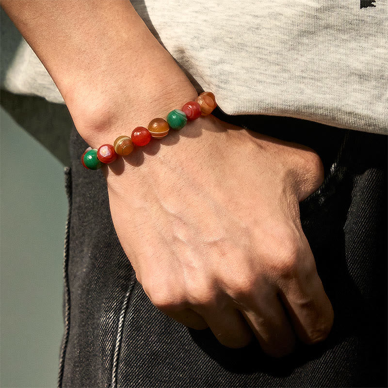 Buddha Stones Natural Alashan Agate Confidence Bracelet - image 4