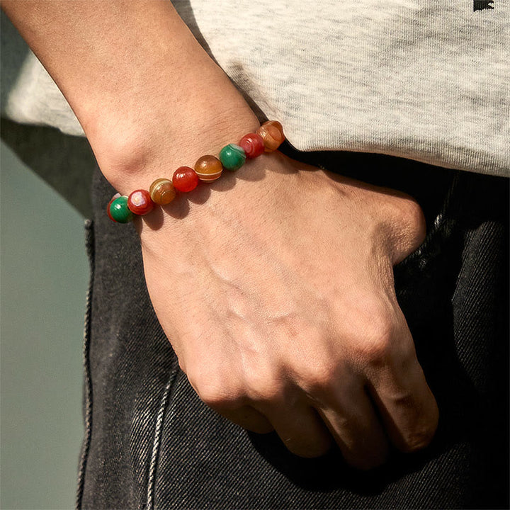 Buddha Stones Natural Alashan Agate Confidence Bracelet - image 4