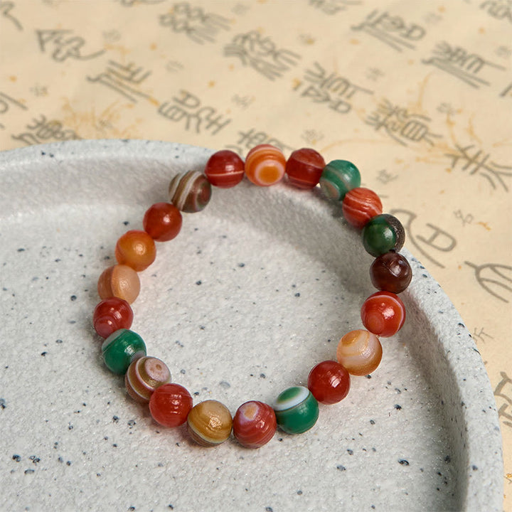 Buddha Stones Natural Alashan Agate Confidence Bracelet - image 6