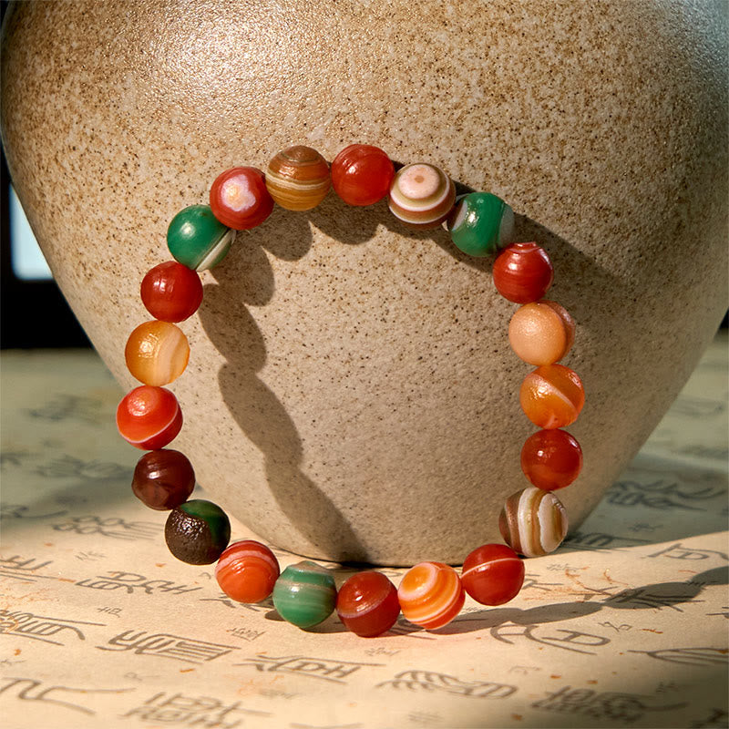 Buddha Stones Natural Alashan Agate Confidence Bracelet - image 2