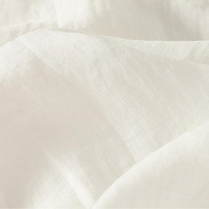 Buddha Stones Casual Embroidery Red Heart Short Sleeve Women's Cotton Linen T-Shirt - image 7