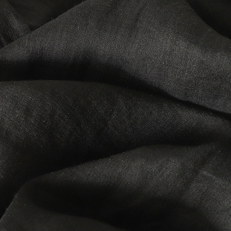 Buddha Stones Casual Embroidery Red Heart Short Sleeve Women's Cotton Linen T-Shirt - image 16