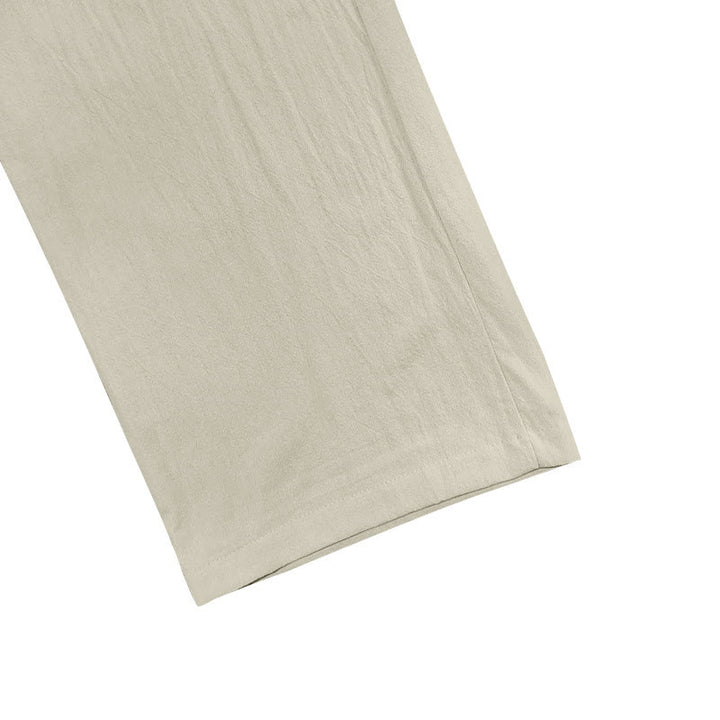 Buddha Stones Casual Plain Color Buttons Men's Cotton Pants With Pockets - image 36