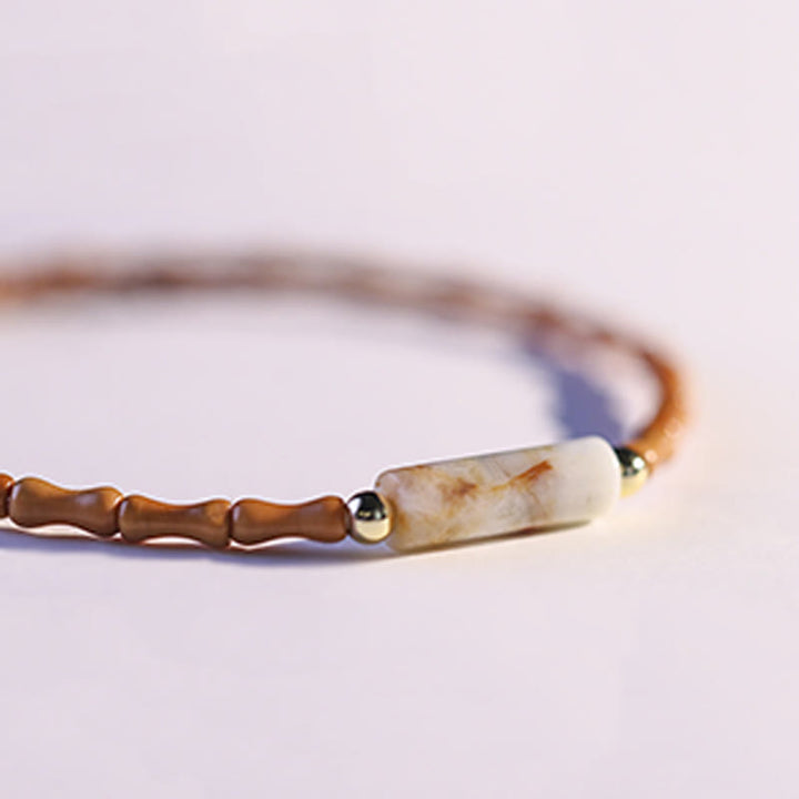 Buddha Stones Ultra-fine Olive Pit Peace Bracelet - image 6