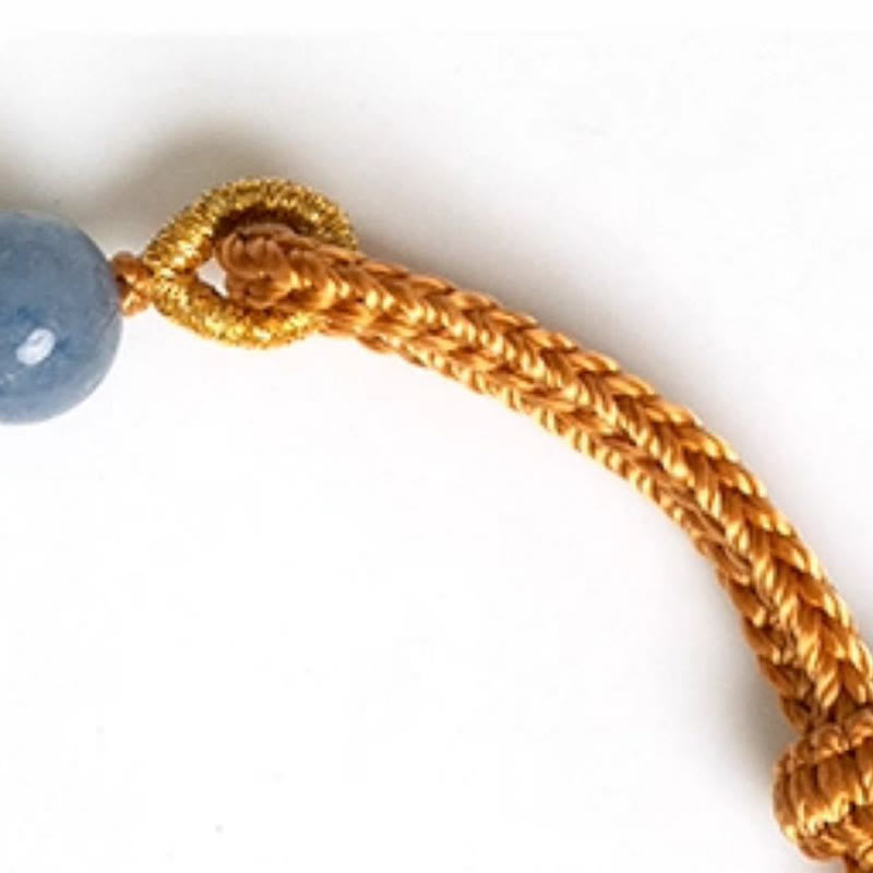 Buddha Stones Colored Aventurine Peace Buckle Cure Bracelet - image 12