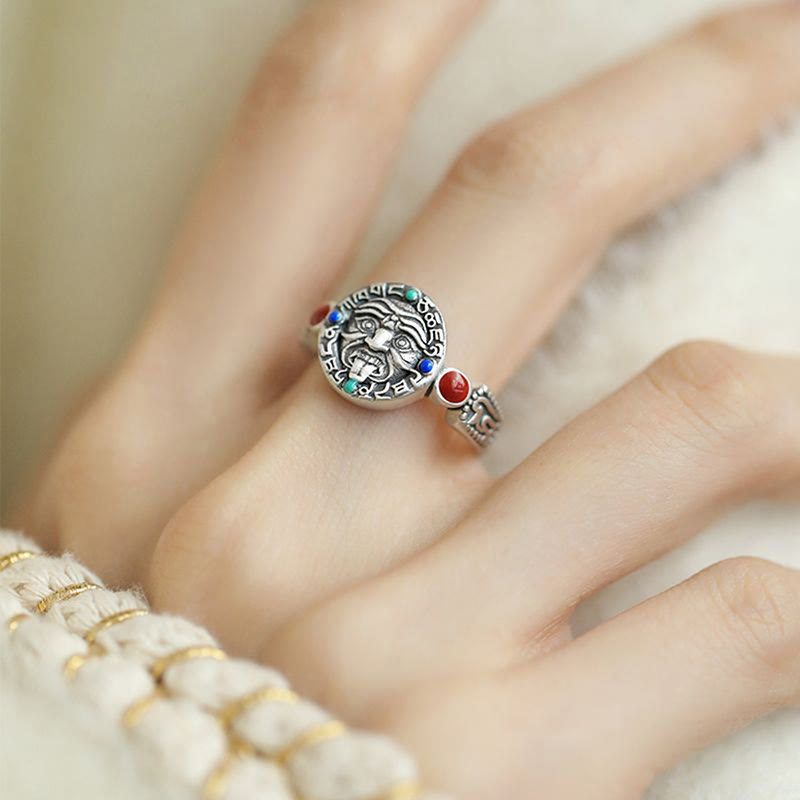 Buddha Stones Zakiram Copper Adjustable Wealth Open Ring - image 7